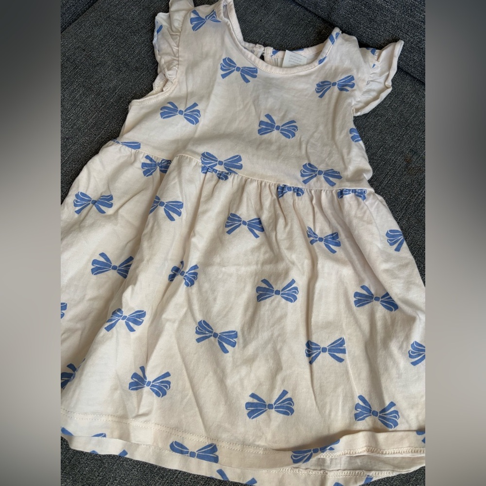 H&M Blue Bow Kids Dress